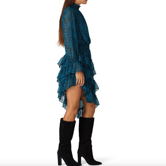 MISA LOS ANGELES Snake Print Savanna Dress Size XL - Picture 3 of 9